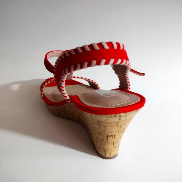 Style Charles Bold Red Coral Sandals - Picture 2 of 4